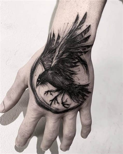 beautiful raven tattoo|Best 40 Inspiring Raven Tattoo Designs and Ideas with Meaning